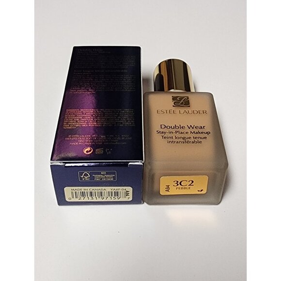 Estee Lauder 3C2 Pebble Double Wear Stay In Place Foundation - Picture 3 of 3